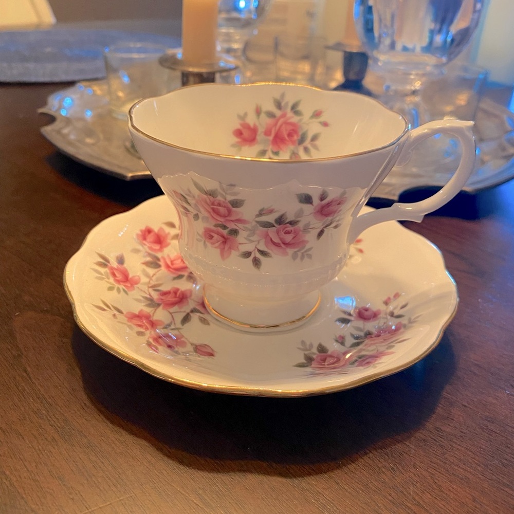 ROYAL ALBERT BONE CHINA TEACUP AND SAUCER